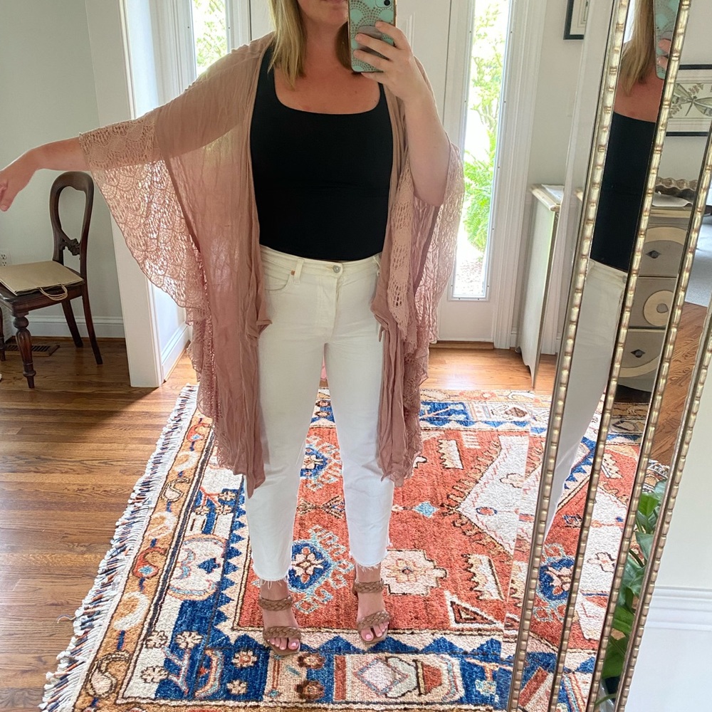 O’Neill Light Pink Cover Up or Kimono